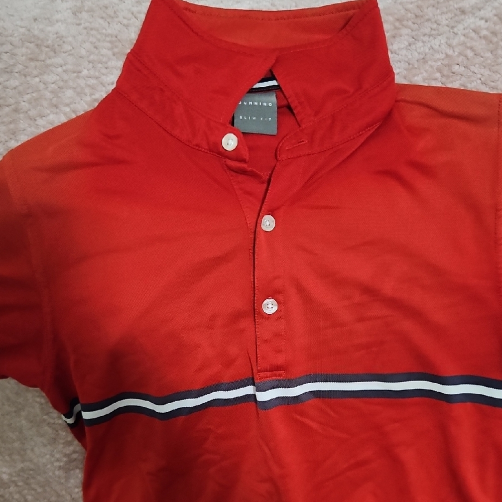 Dunning Red Casual Button Down Shirt